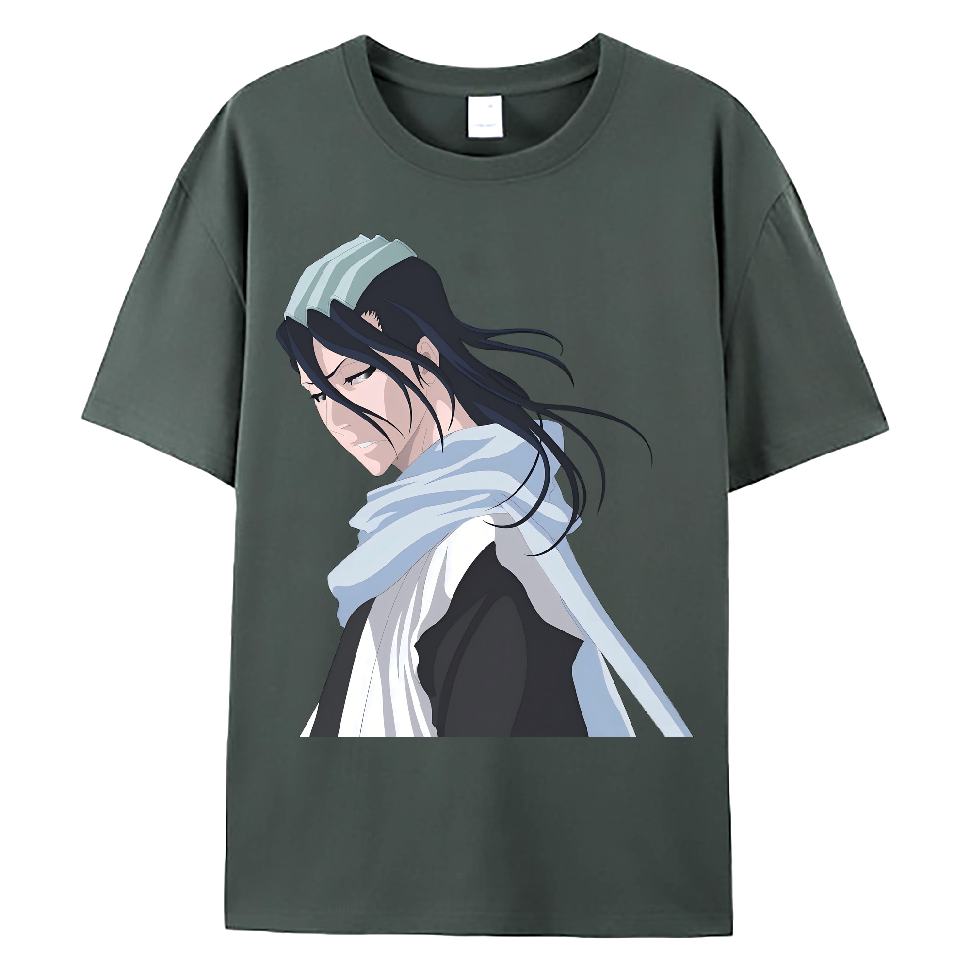 （画像用） ブリーチ くちき びゃくや BLEACH Kuchiki Byakuya 綿100％ メンズ半袖Tシャツ｜肌触りやわらか＆通気性